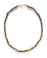 An Egyptian Gold and Carnelian Bead Necklace