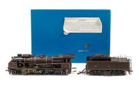 An Aster/Fulgurex Polychrome 1-Gauge S.N.C.F: Nord Locomotive and Tender