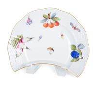 Twelve Herend Porcelain Market Garden Crescent Salad Plates — 20TH CENTURY