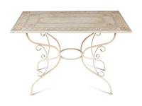 A Painted Metal Garden Table