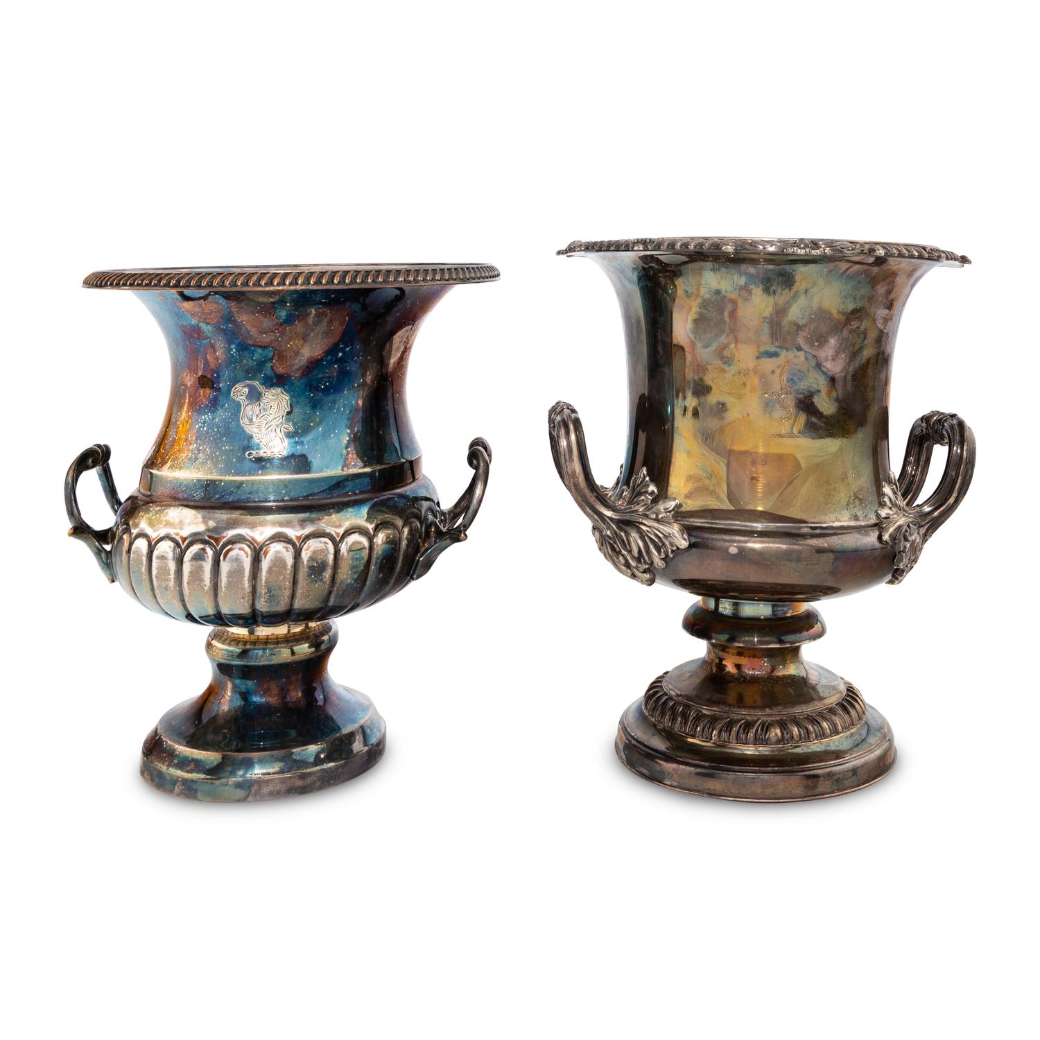 Two Silverplate Champagne Buckets