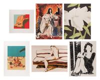 Six New York Artists Portfolio (complete set of six) Including works by Alex Katz, Jack Beal, John Clem Clark, Malcom Morley, Bob Stanley, and Philip Pearlstein.