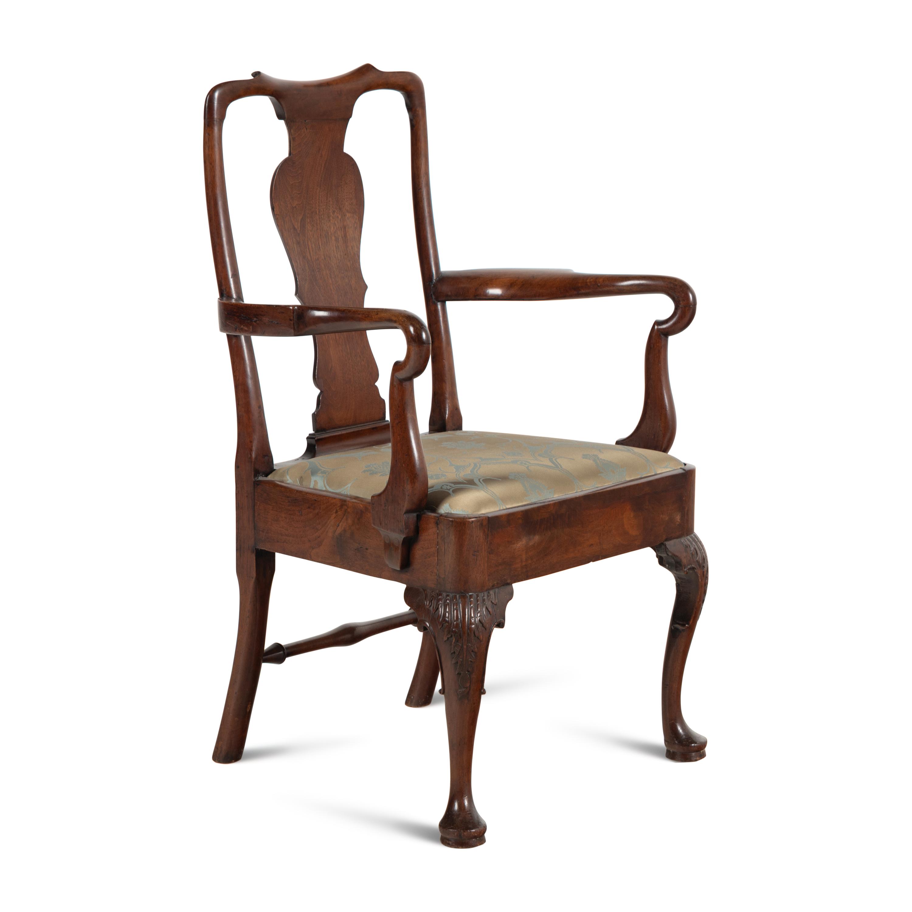 A George III Mahogany Armchair