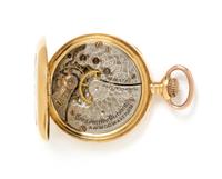 An 18 Karat Yellow Gold Open Face 'Chronometro Victoria' Pocket Watch, A.W.W.Co., Waltham, Circa 1898, 22.40 dwts.