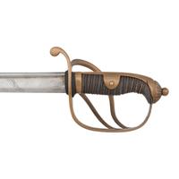 PDL British 1821 Pattern Sword Inscribed to Capt. Frank Chamberlain - 125th New York Volunteers - WIA at Gettysburg