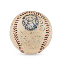 A 1931 Detroit Tigers Team Signed Autograph Baseball (JSA Auction Letter),
