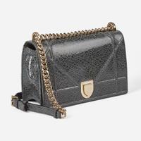 A Dior Medium Gray Calf Leather Diorama Bag Dior
