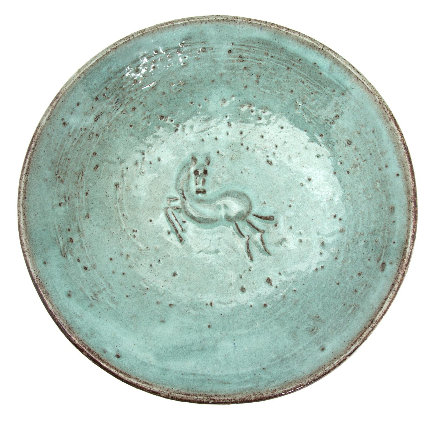 A Eugene Deutch Glazed Pottery Bowl Diameter 8 1/2 inches. — MID 20TH CENTURY