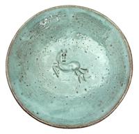 A Eugene Deutch Glazed Pottery Bowl Diameter 8 1/2 inches. — MID 20TH CENTURY