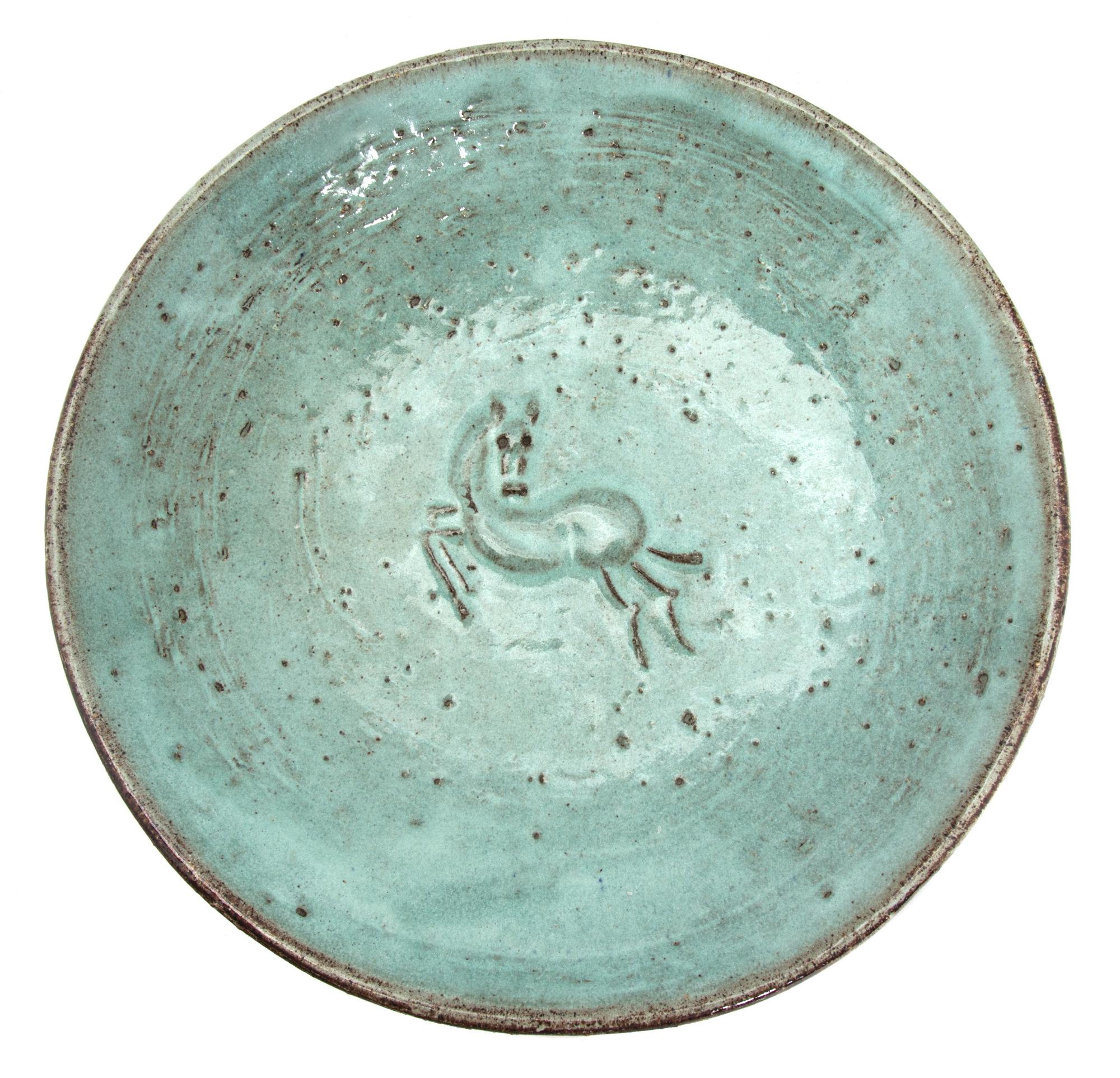 A Eugene Deutch Glazed Pottery Bowl Diameter 8 1/2 inches. — MID 20TH CENTURY