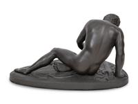 A Grand Tour Bronze Figure of The Dying Gaul