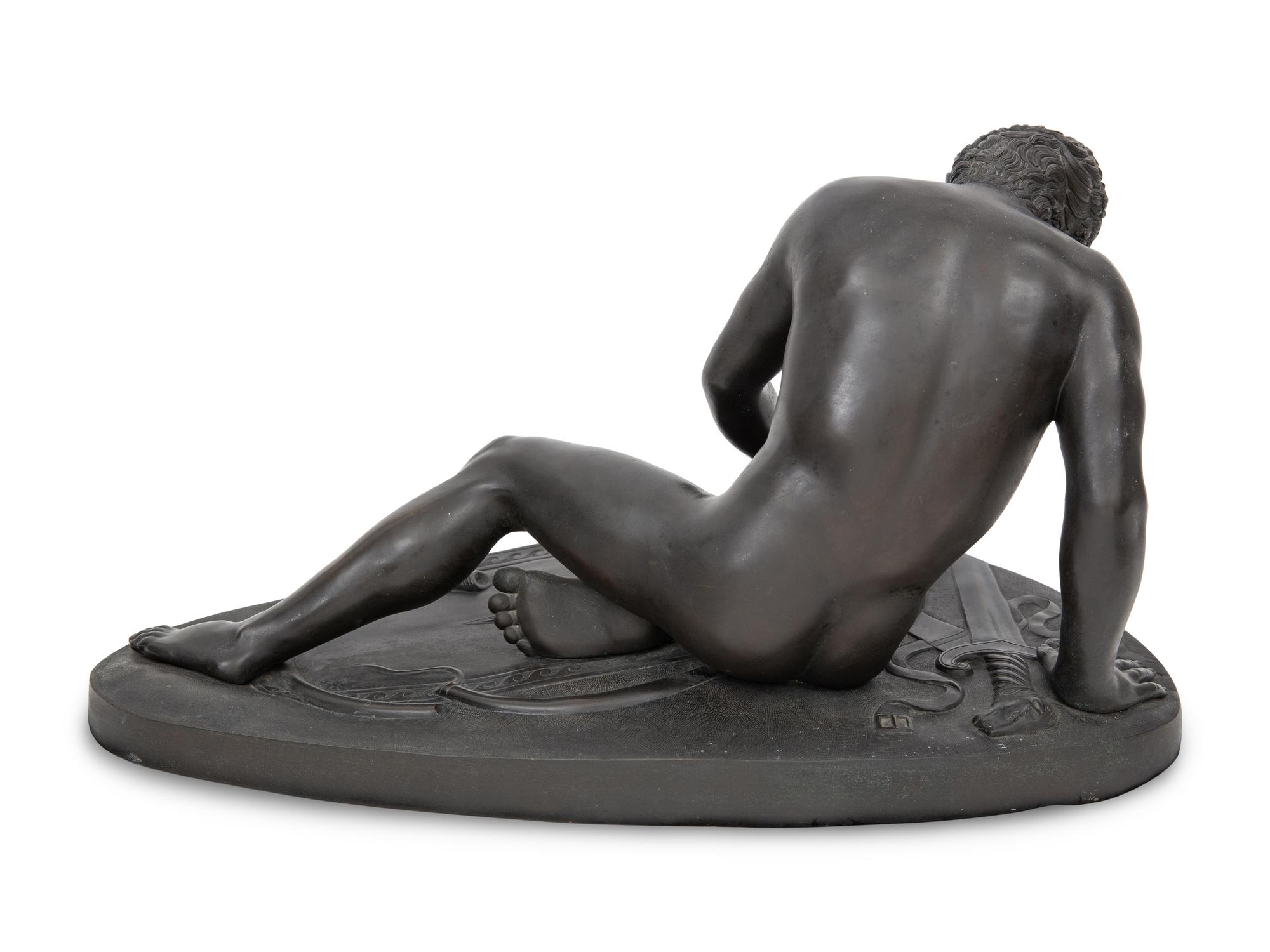 A Grand Tour Bronze Figure of The Dying Gaul