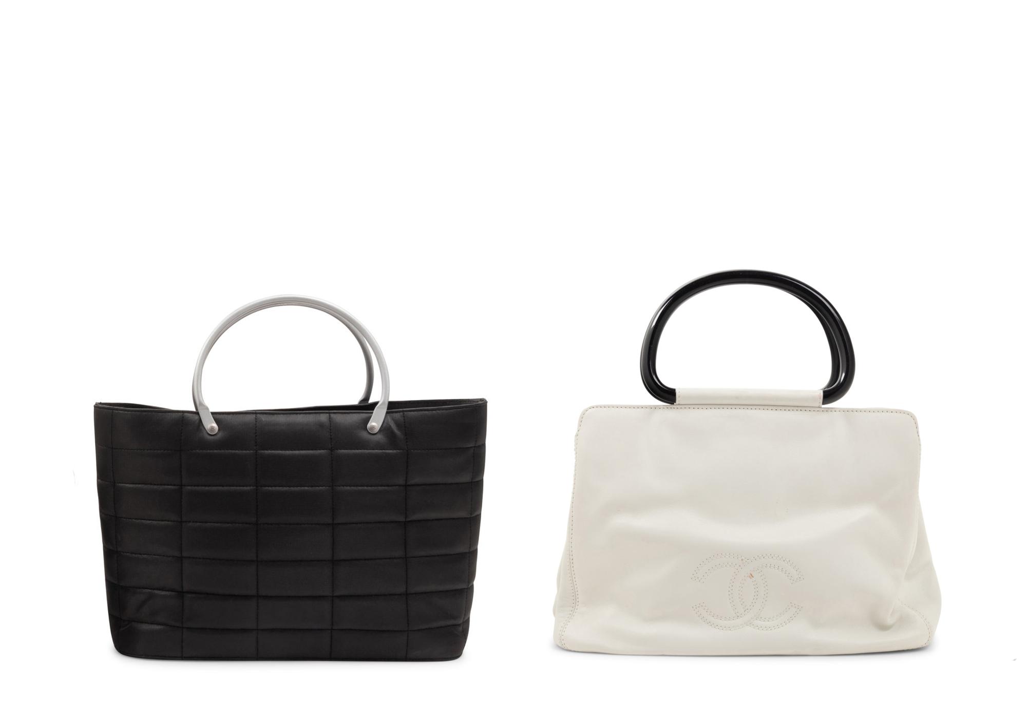 Two Chanel Bags: One Tote, One Leather, 1997-1999