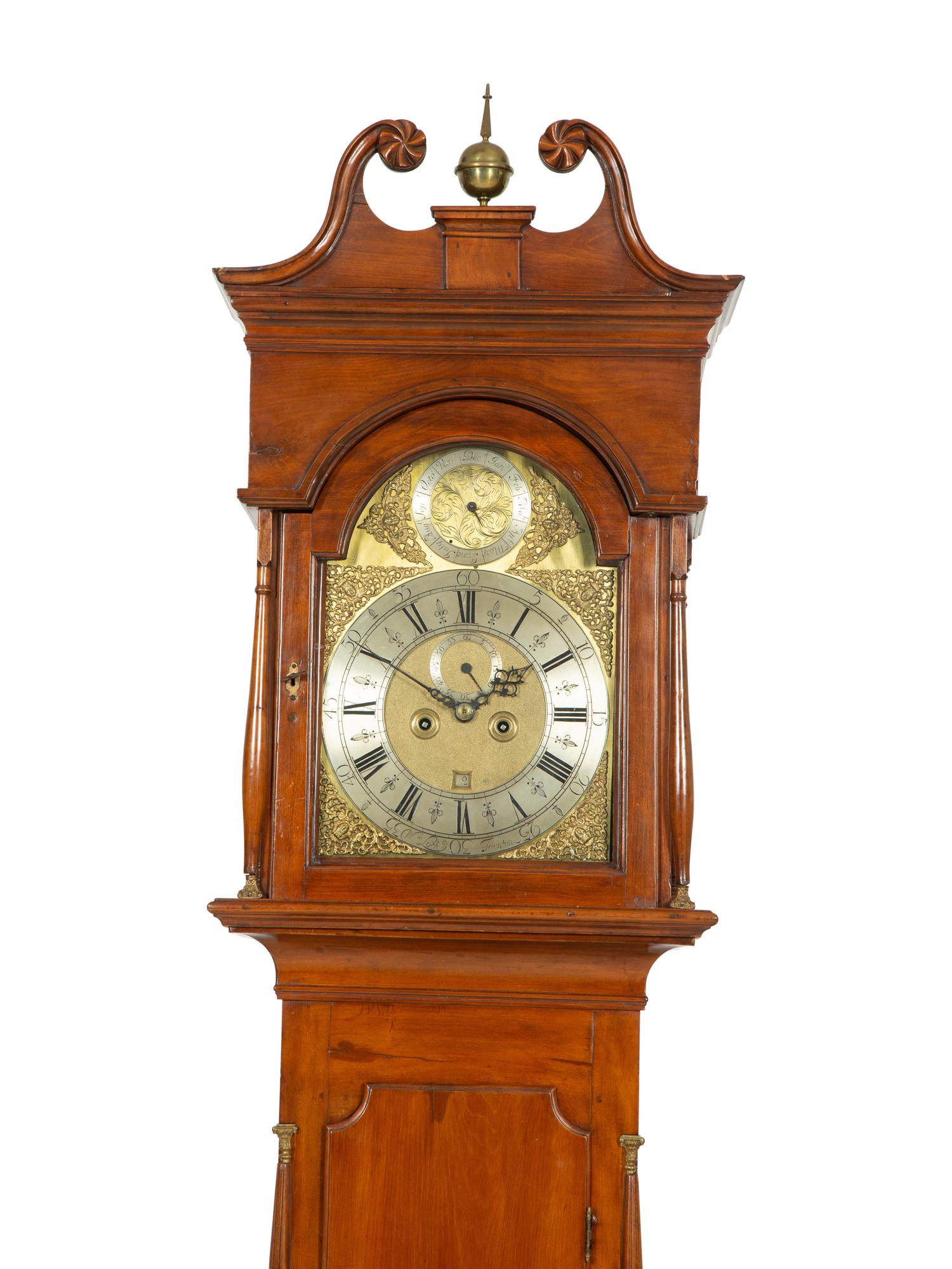 An American Cherry Tall Case Clock