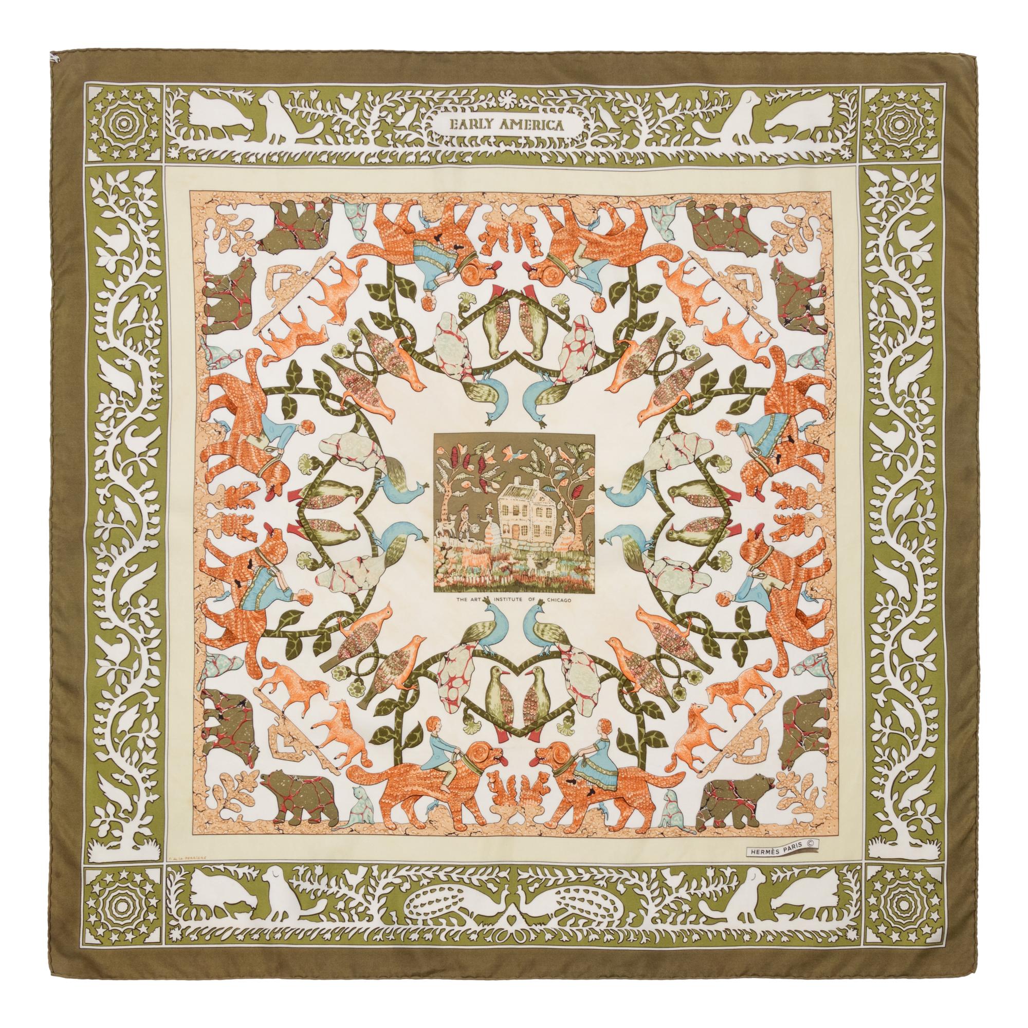 Two Hermès 90cm Silk Scarf, Carre