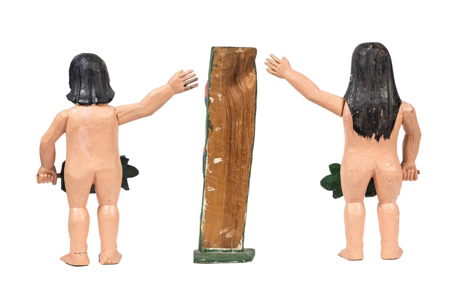 Untitled (Adam and Eve with Leaves, Serpent and Apple)