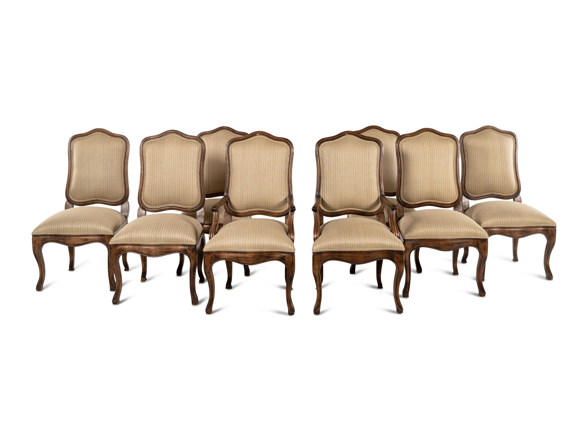 A Set of Eight Kreiss Dining Chairs