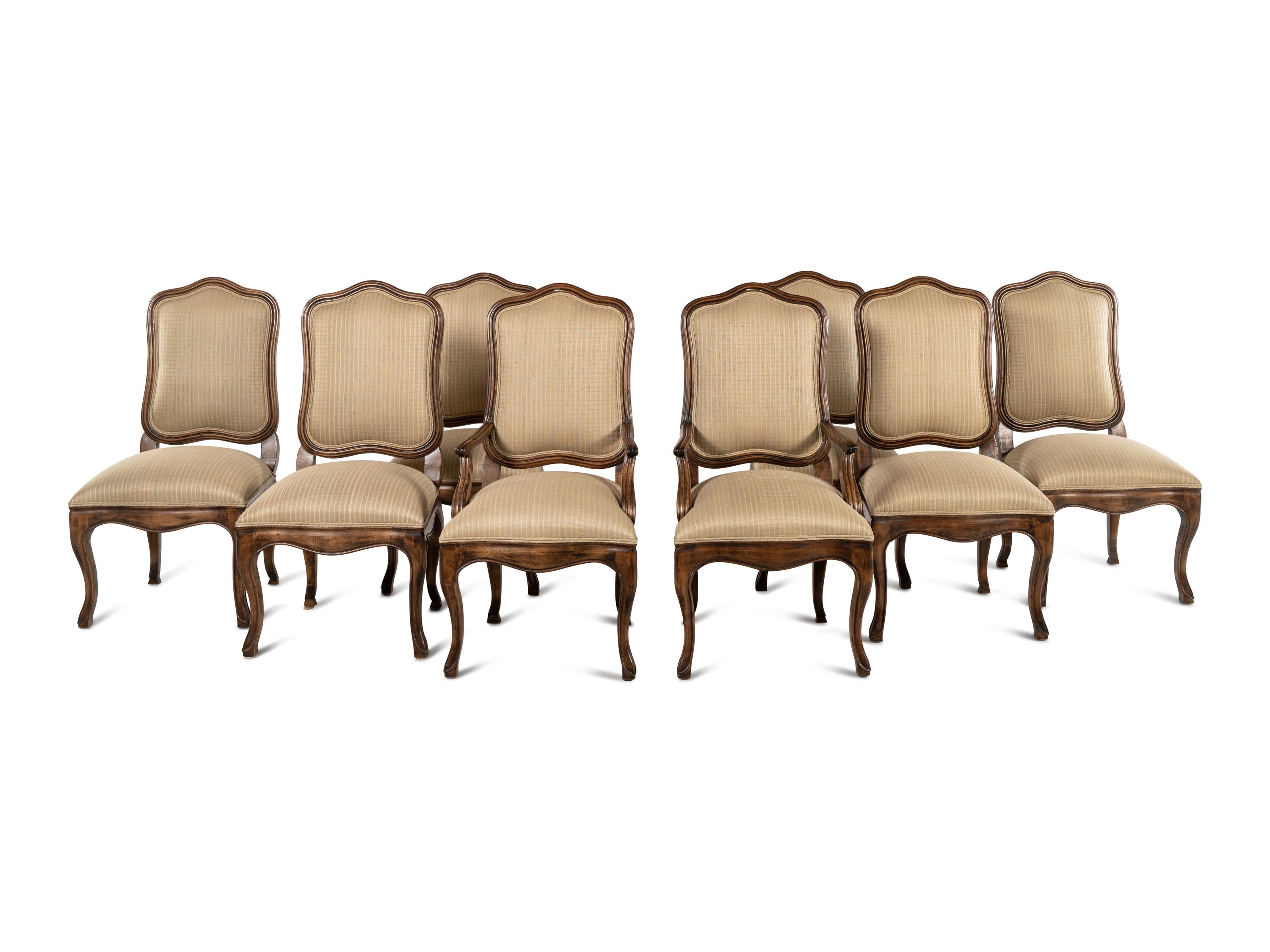 A Set of Eight Kreiss Dining Chairs