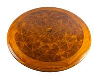 A Continental Parquetry Walnut Center Table — 20TH CENTURY