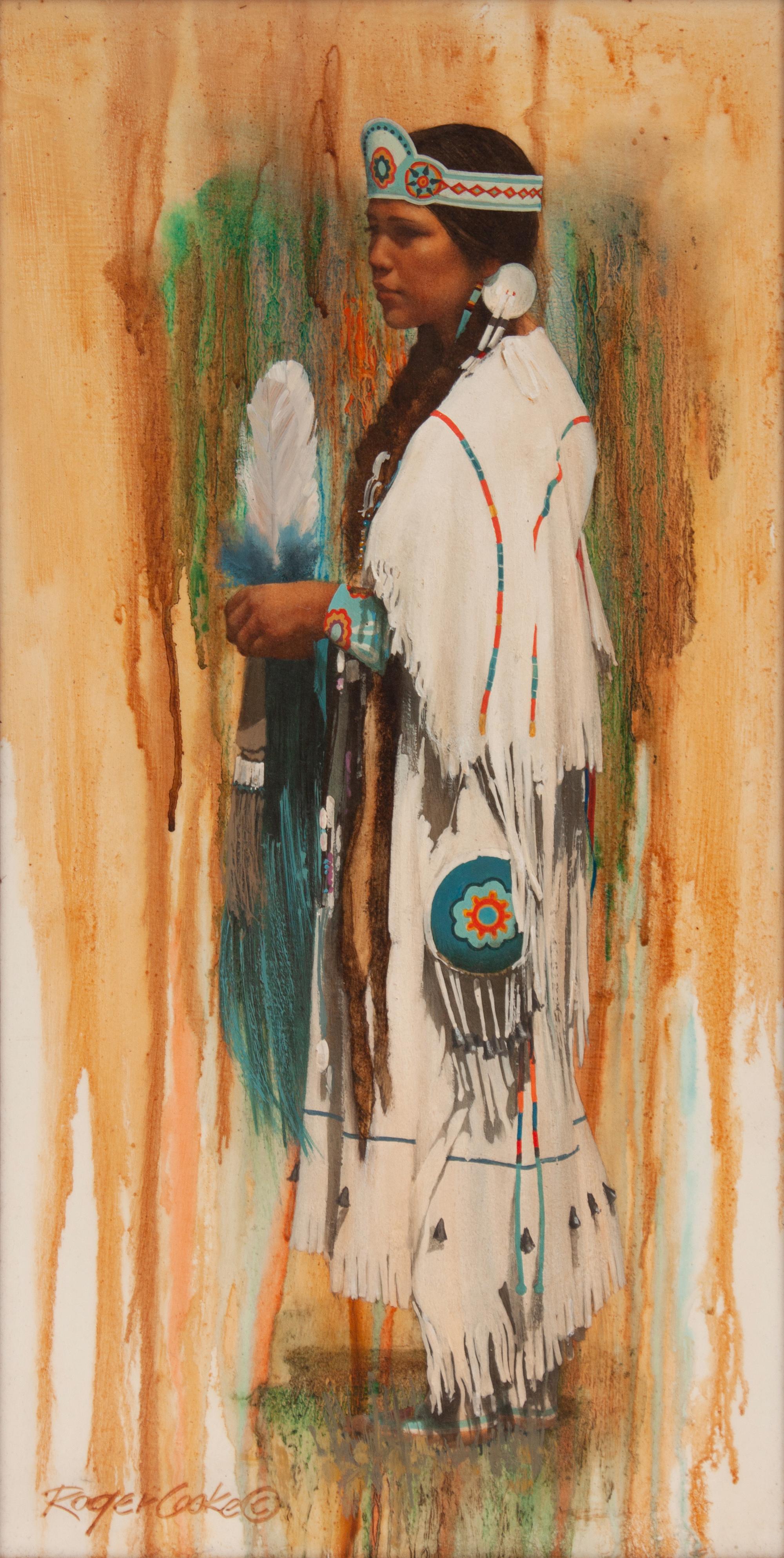 Indian Girl with Feather