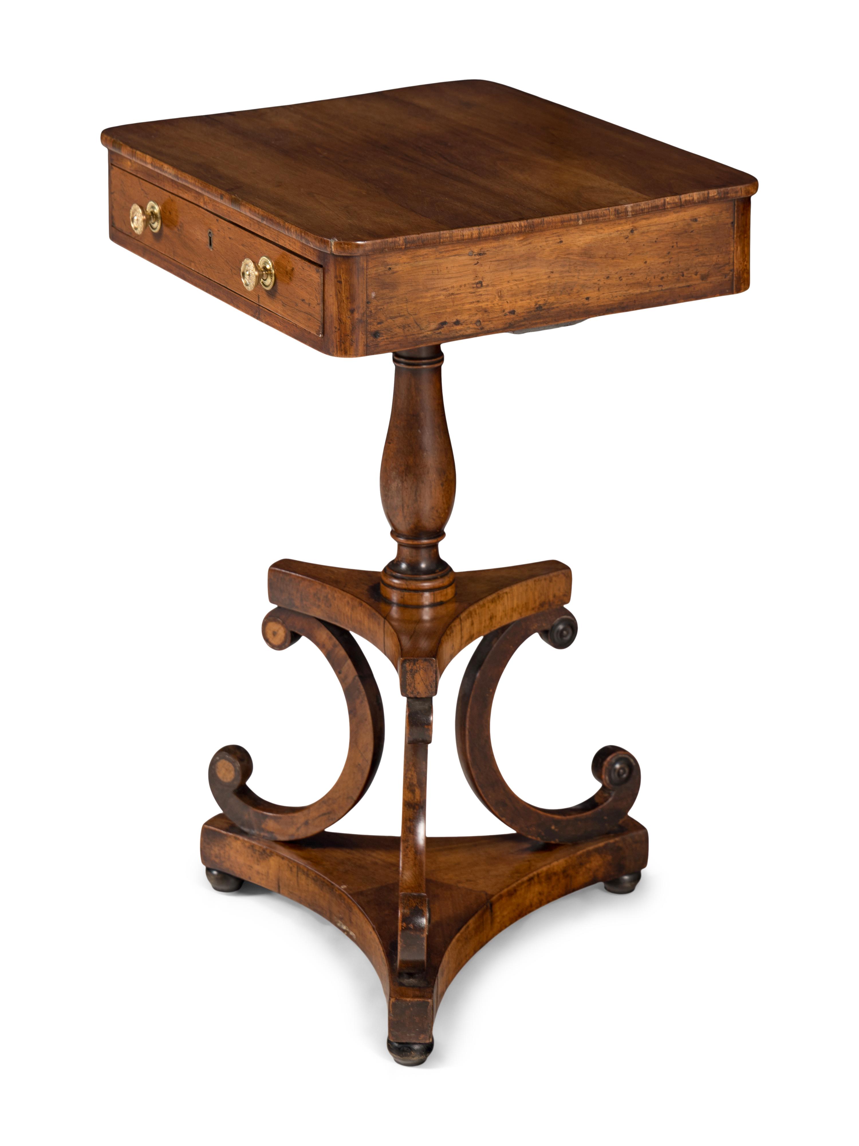 A Regency Walnut Side Table