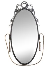 A French Art Deco Iron Mirror — FIRST HALF 20TH CENTURY