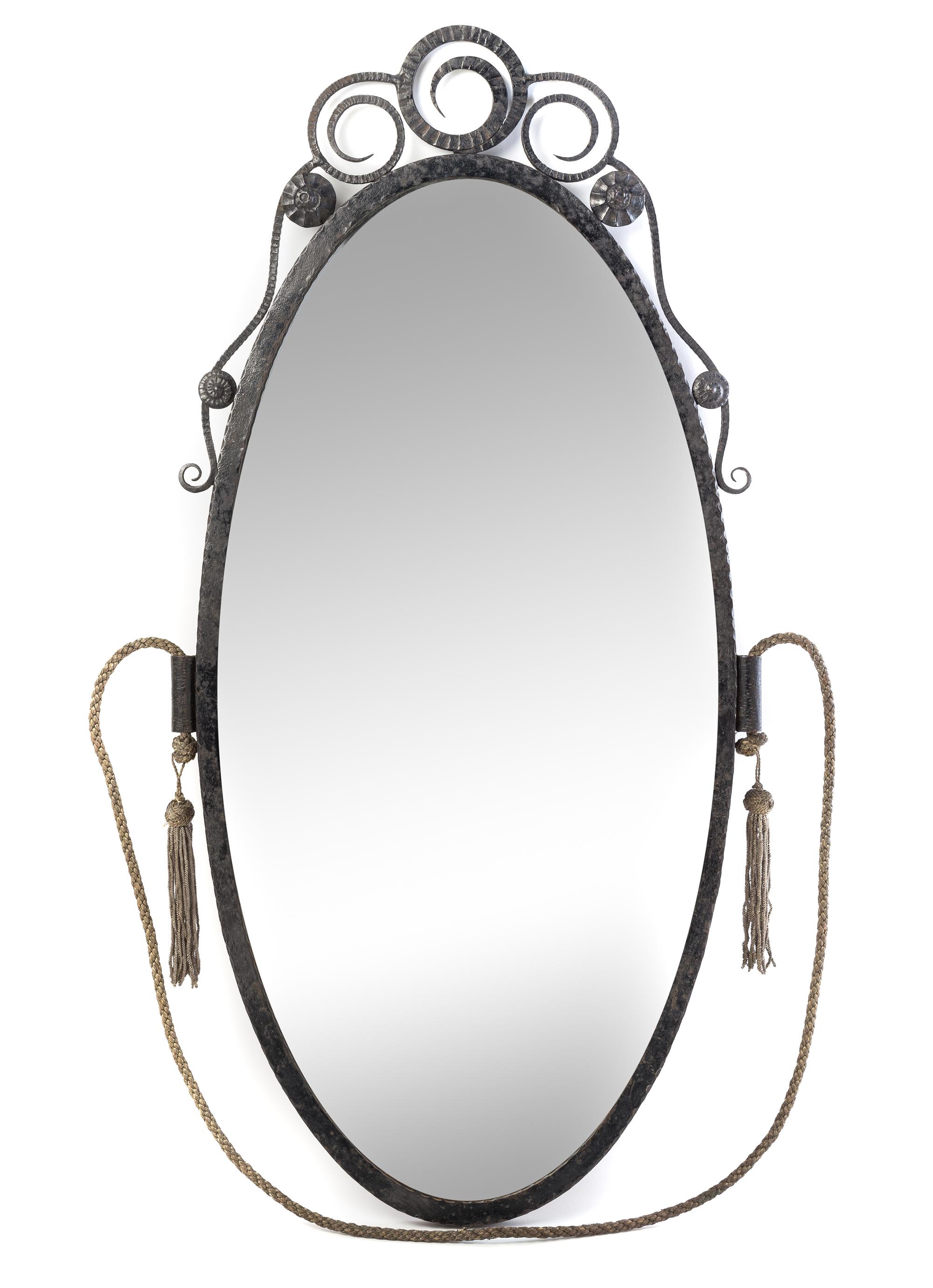 A French Art Deco Iron Mirror — FIRST HALF 20TH CENTURY