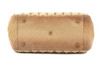 Nancy Gonzales Tan Snake Skin Bag, 1980-90s
