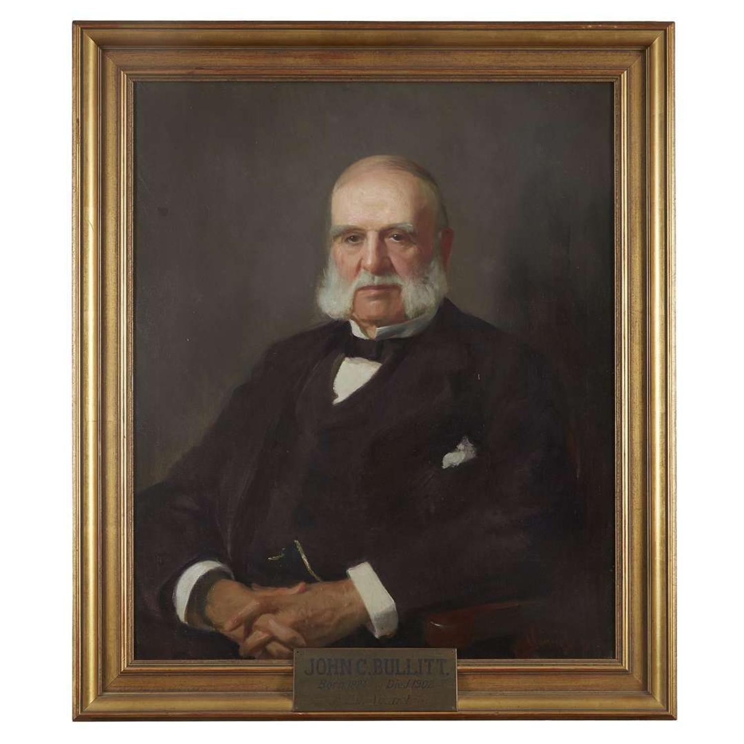 Robert W. Vonnoh (1858-1933) Portrait of John Christian Bullitt (1824-1902)