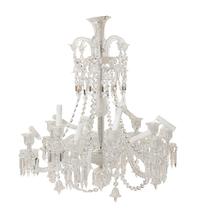 A Baccarat Molded Glass Twelve-Light Chandelier