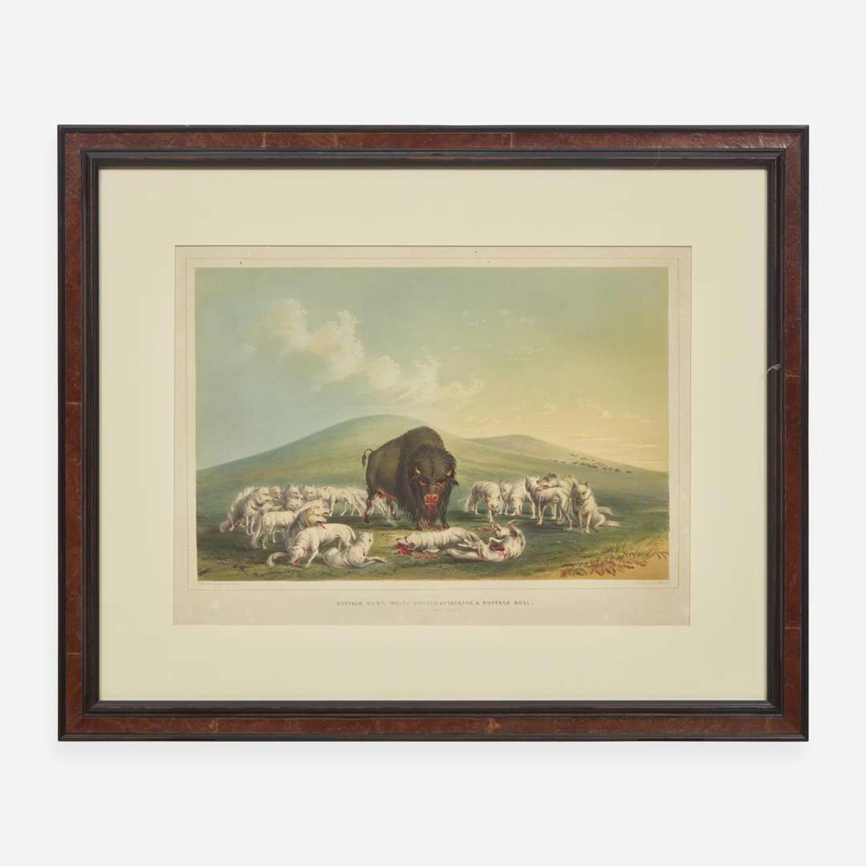 George Catlin (American, 1796-1872) Catlin's North American Indian Portfolio: Hunting Scenes and Amusements of the Rocky Mountains and Prairies of America