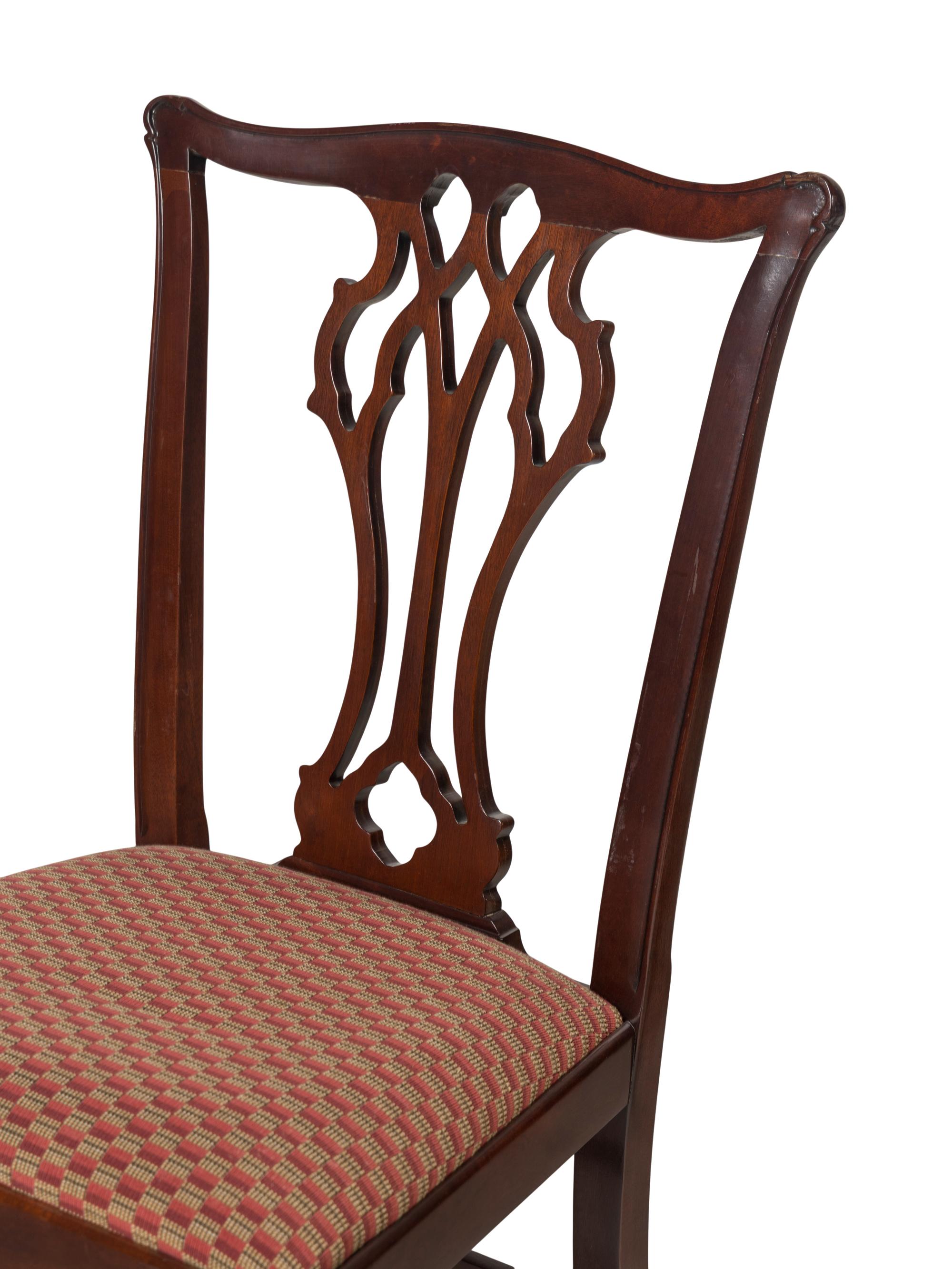 A Set of Eight George III Style Mahogany Dining Chairs