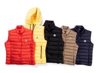 Five Moncler Down Feather Puff Vests