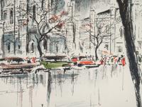 A Pair of Color Lithographs by John Haymson (American, 1902-1980)