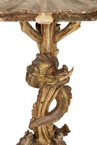 A Venetian Style Carved 'Grotto' Side Table