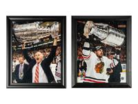 A Large Group of Chicago Blackhawks Signed Autograph Memorabilia Including a Bill Wirtz Check