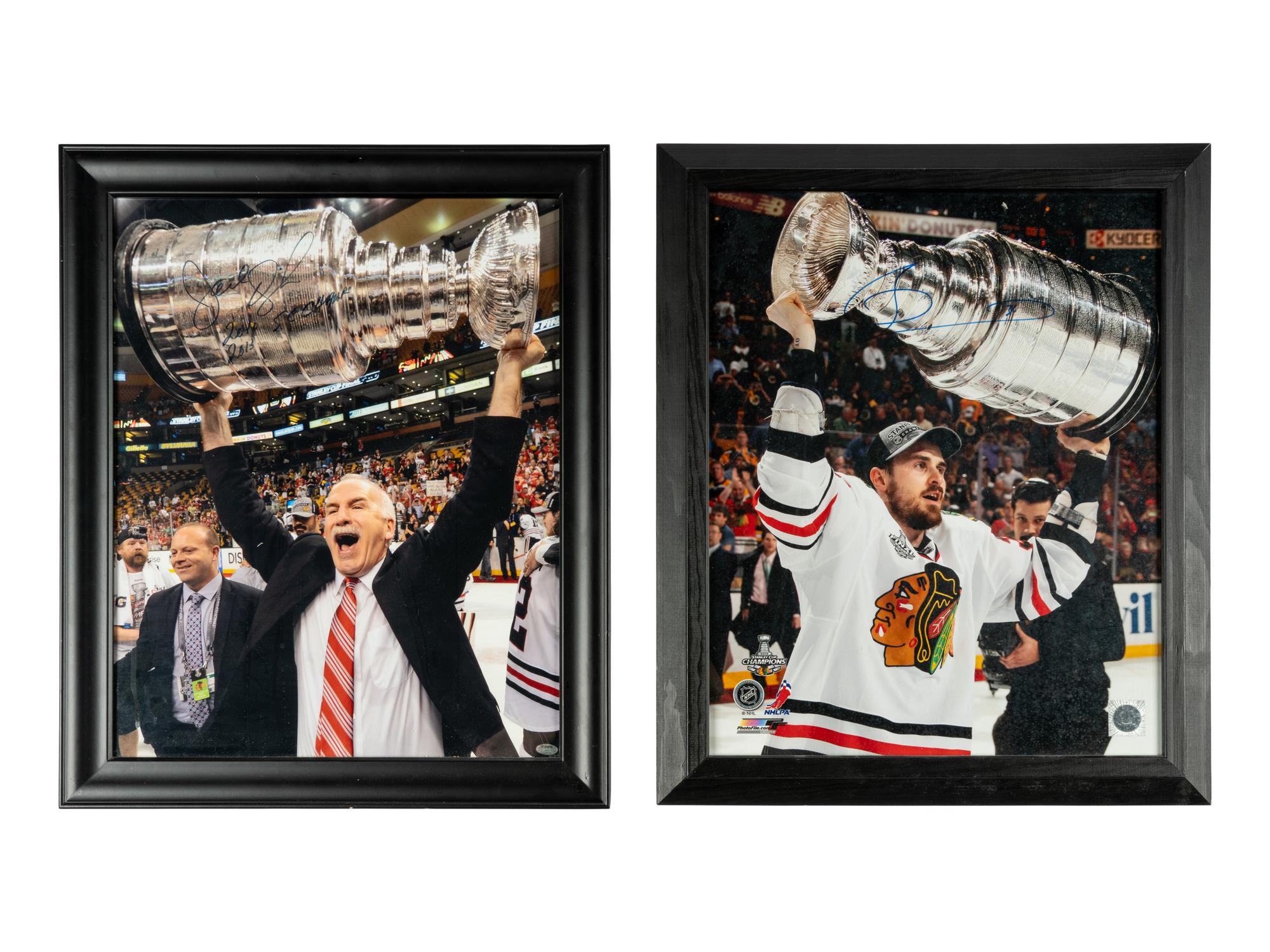 A Large Group of Chicago Blackhawks Signed Autograph Memorabilia Including a Bill Wirtz Check