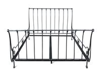 A Charles P. Rogers Brass and Iron Queen Bed — 21ST CENTURY