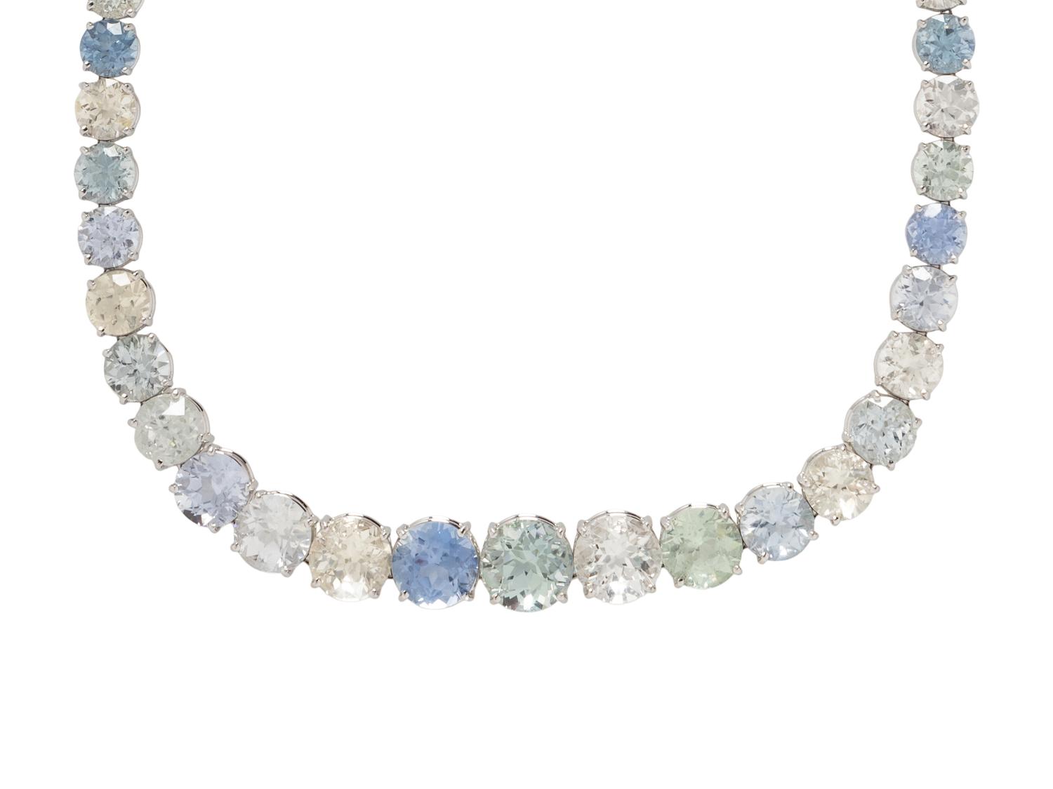 MULTICOLORED SAPPHIRE NECKLACE