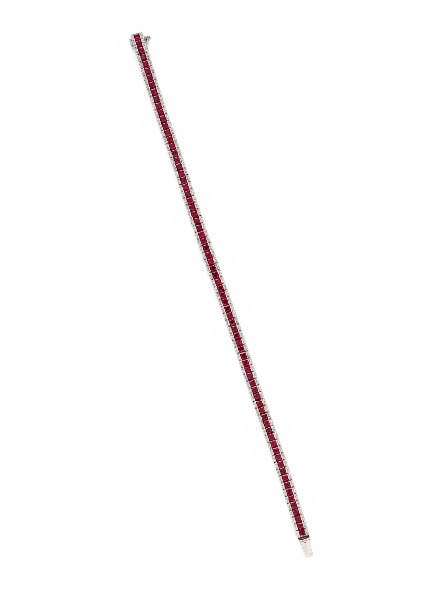 RUBY AND DIAMOND BRACELET