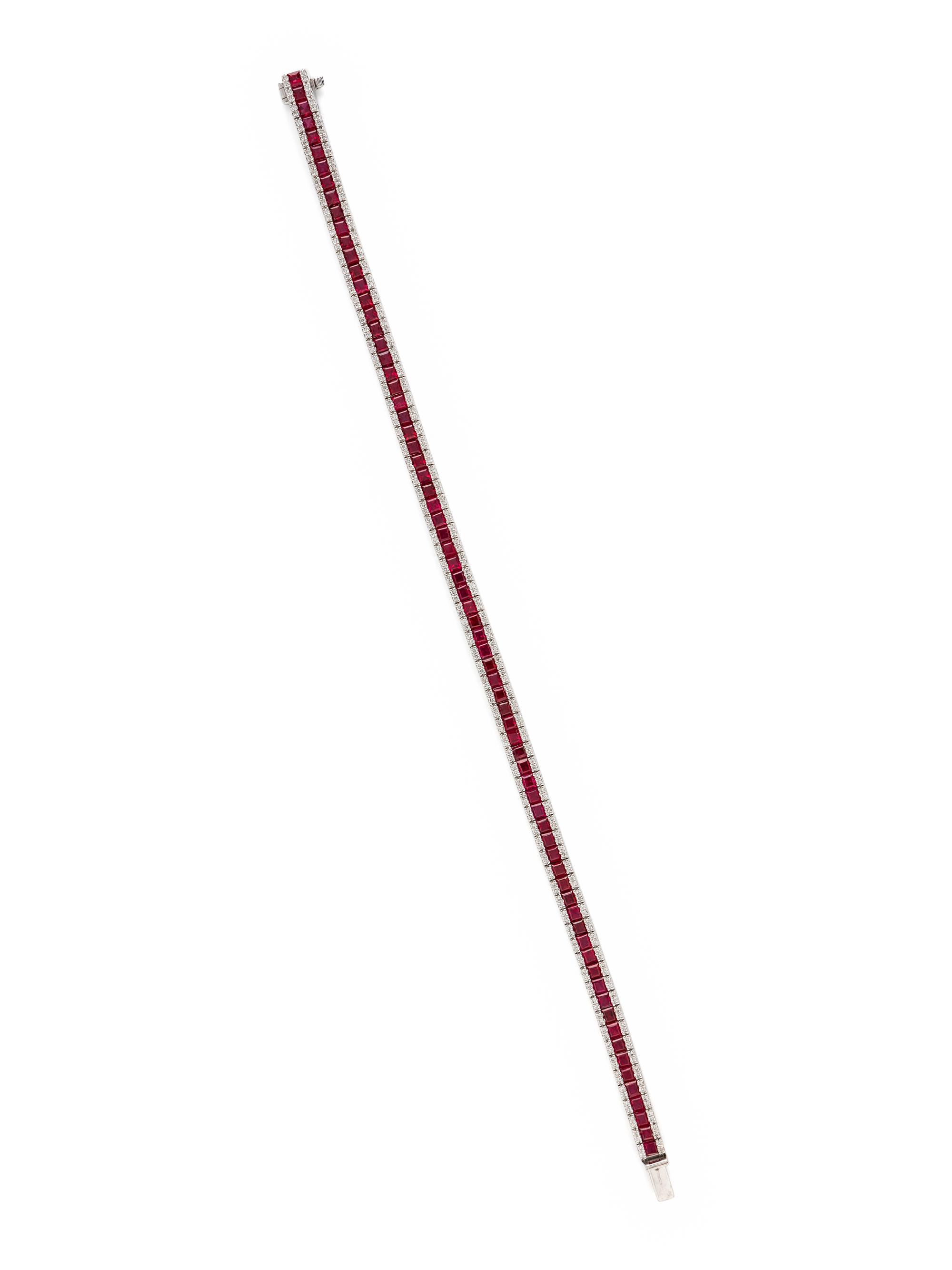 RUBY AND DIAMOND BRACELET