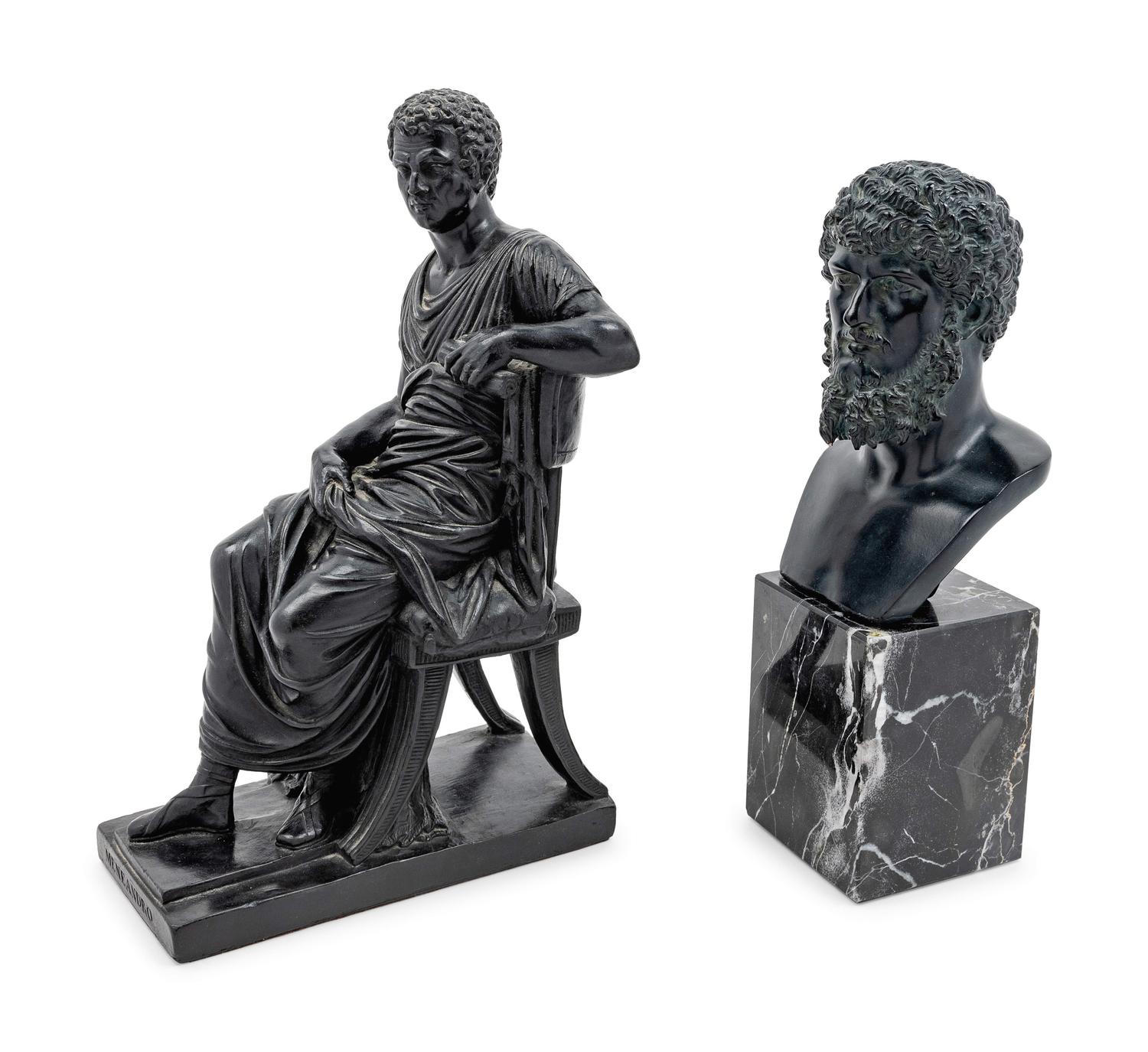 Two Composite Grand Tour Style Figures