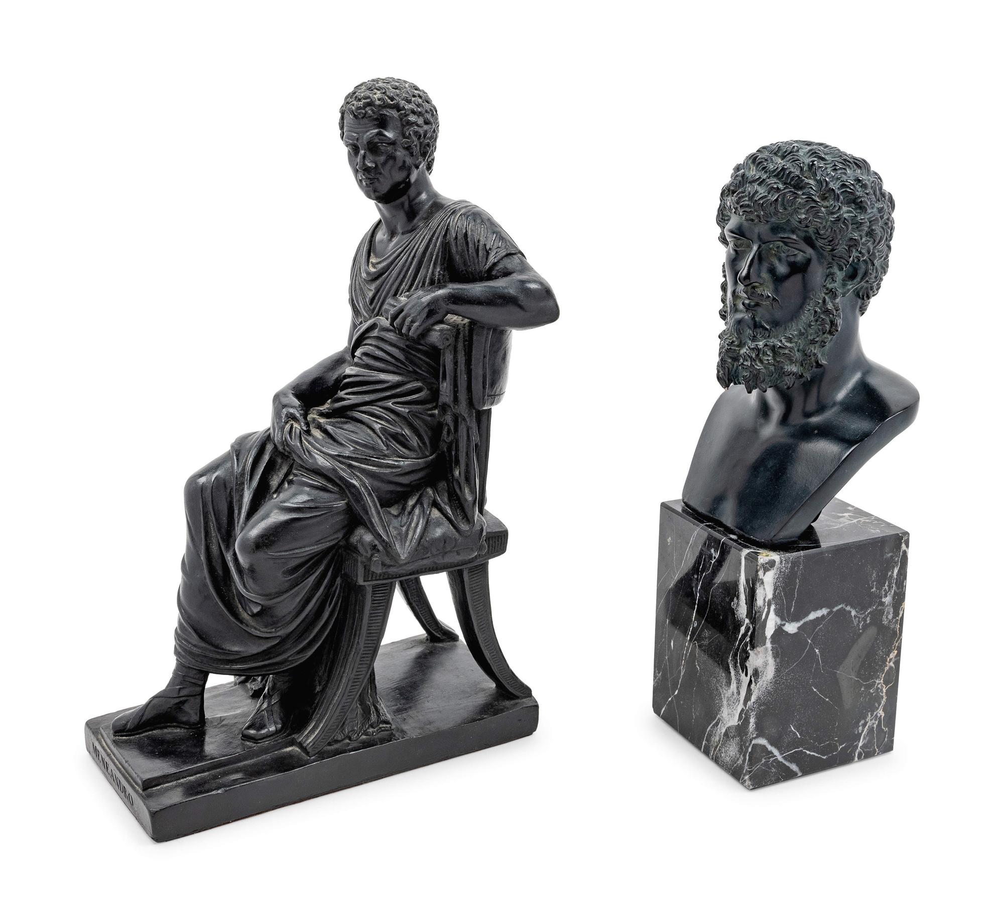 Two Composite Grand Tour Style Figures