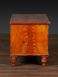 A Country Grain Painted Poplar and Pine Blanket Chest