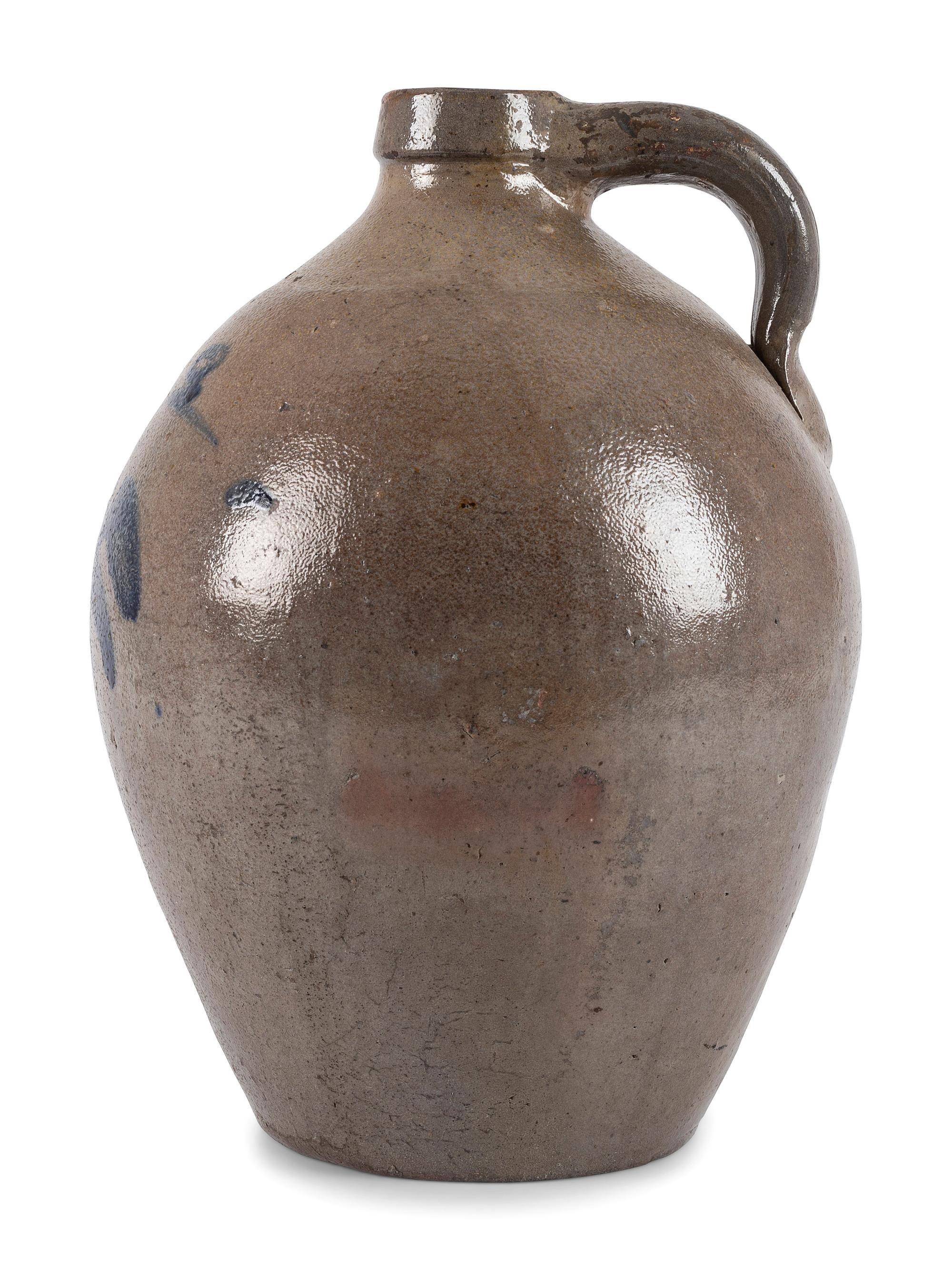 An Ohio Two Gallon Cobalt Decorated Stoneware Jug