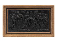 A Wedgwood Basalt Relief Plaque Depicting the Death of Meleager