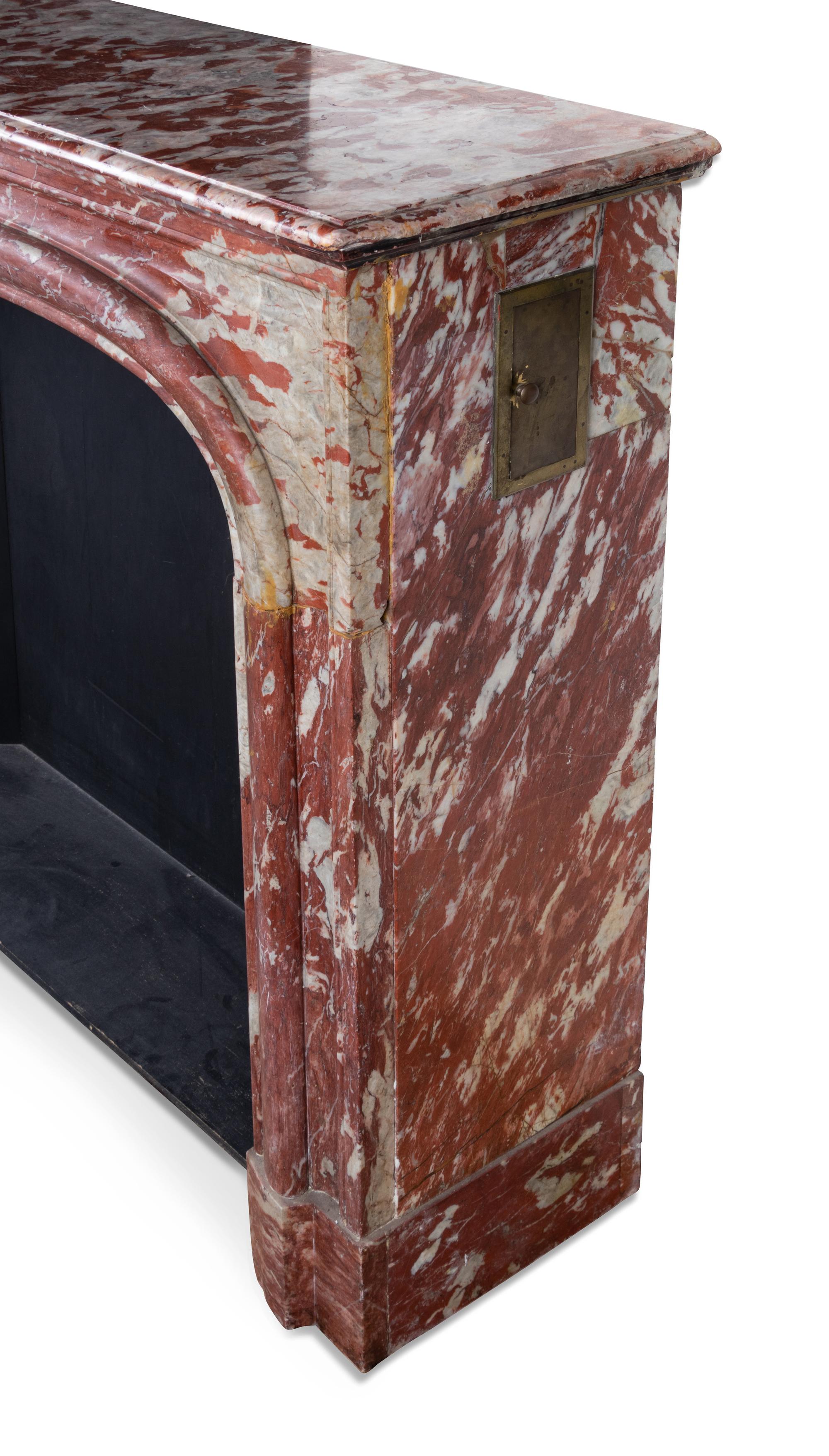 A French Marble Fireplace Mantel