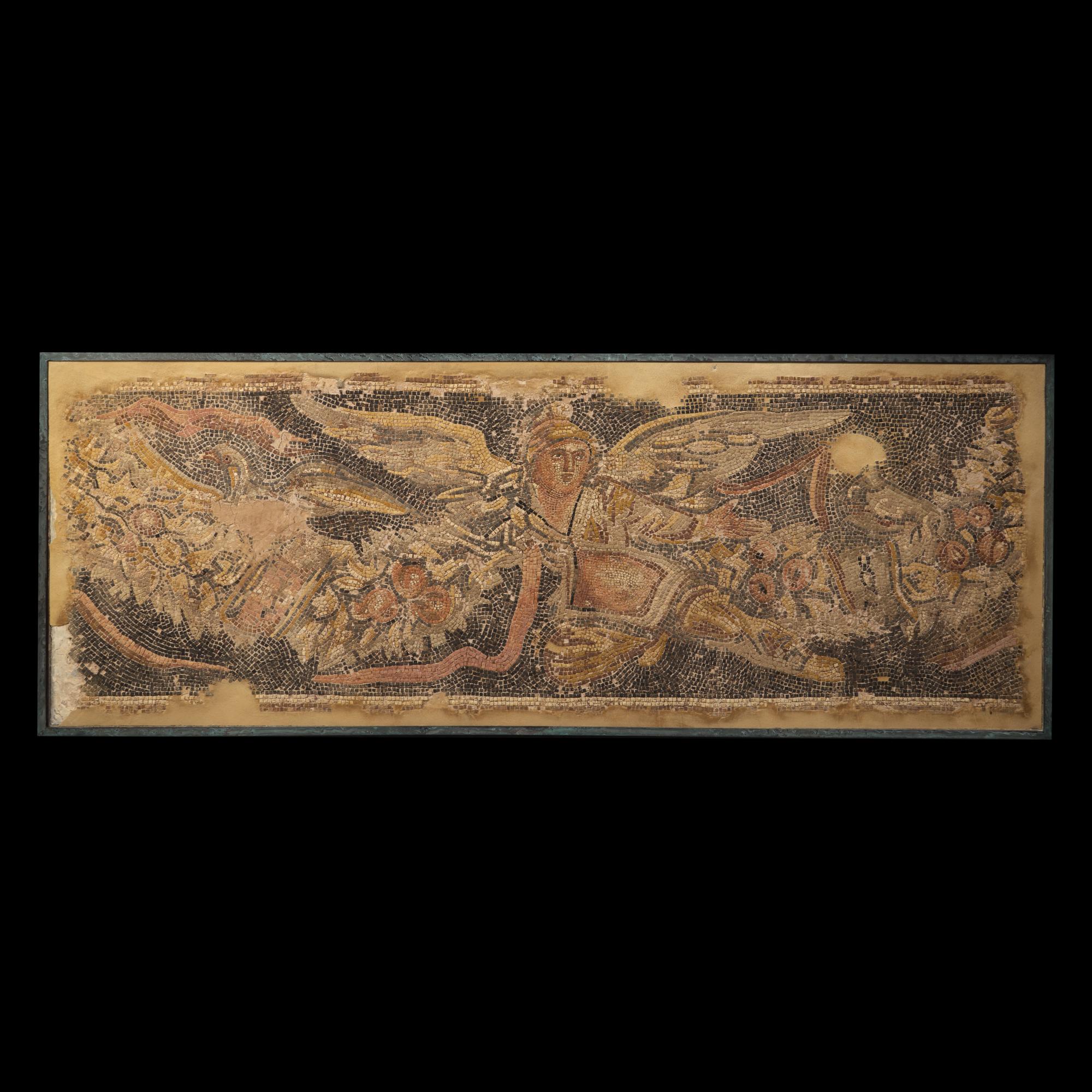 A Roman Style Mosaic Panel with Ganymede