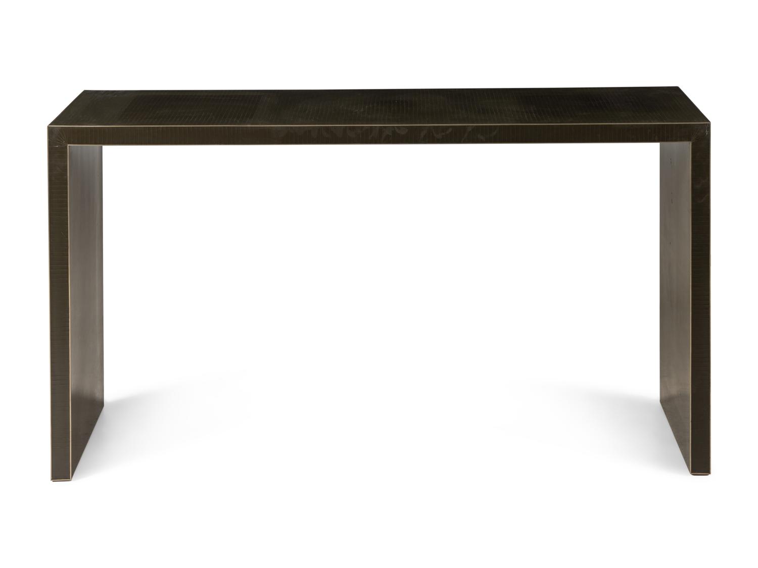 A Contemporary Metal Console Table