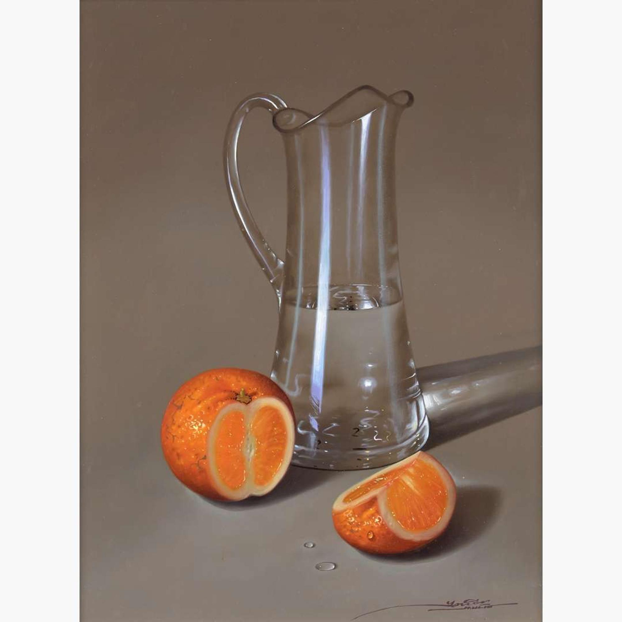 Javier Mulio (Spanish, b.1957) Orange Delight